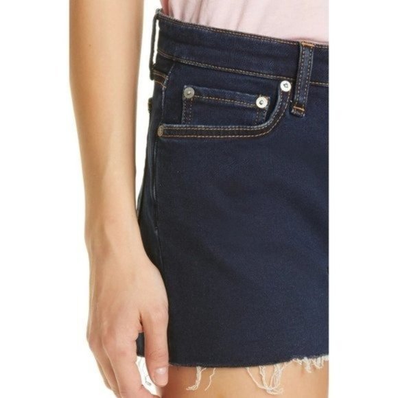 RAG & BONE Dre Low Rise Shorts in Rinse Towel Denim - Size 25 - Picture 6 of 6